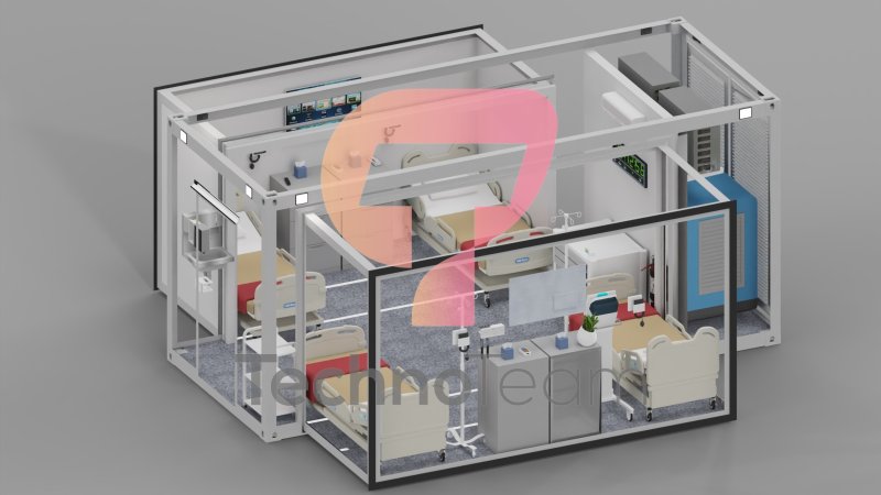 expandable container,mobile clinic,field clinic,patient ward,field hospital,portable clinic,expandable ICU,mobile ICU,mobile surgery,mobile hospitals