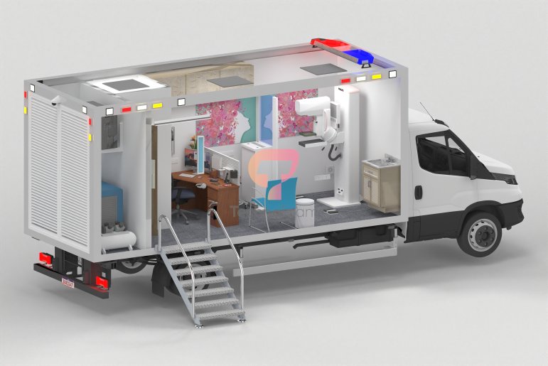 Mobile Mammography clinic,mobile mammography screening truck,mobile ultrasound clinic,breast cancer screening truck,pink clinic,mobile clinic,mobile mammography,truck based mammography,trailer based mammography